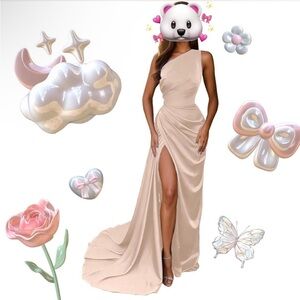Women's One Shoulder Prom Dresses Long Mermaid